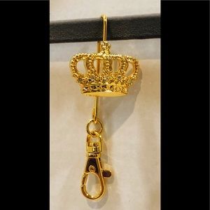 Finders Key Purse Gold Bling Crown. NWOT